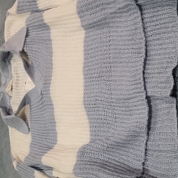 No Comment Striped Collared Sweater NWT!  XL - Picture 2 of 6